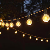 Aourow S14 LED Outdoor String Lights 39FT,Warm White Outside Hanging Lights with 11+1 Bulbs,LED Shatterproof Patio Lights IP65 Waterproof for Patio Backyard Fence Halloween Christmas Decorations