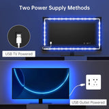 LED Lights for TV 65-75in,14.3ft USB TV Led Backlight with Music Sync,RGB Led Strip Lights with Bluetooth Remote,Room Led Lights for Bedroom,HDTV,Home Theater,Gaming Room Ambient Lighting