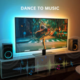 LED Lights for TV 65-75in,14.3ft USB TV Led Backlight with Music Sync,RGB Led Strip Lights with Bluetooth Remote,Room Led Lights for Bedroom,HDTV,Home Theater,Gaming Room Ambient Lighting