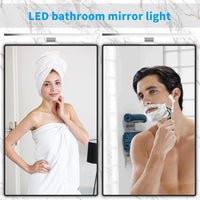 LED Bathroom Mirror Light With Power supply 4000K, 5 W, 300 mm, 500 lm, Mirror Light with Switch and Plug, Neutral White, 4000 K Mirror Lamp, Bathroom Lamp, IP44 Waterproof, 230 V Bathroom Lamp for Mirror Cabinet