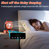 TOPPORTED 20000mAh Portable Camping Fan Rechargeable,Battery Operated Tent Fans with LED Lantern Light,5 Wind Speeds,4 Timer Modes,Desk Fan for Home,Travel,Power Outages(Orange)