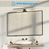 LED Bathroom Mirror Light, 10 W, 40 cm, 820 lm, Natural White, 4000 K, IP44 Waterproof Bathroom Lamp, Mirror, 230 V, Mirror Cabinet Lighting, Class II (Black)