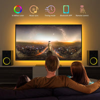 LED Lights for TV 65-75in,14.3ft USB TV Led Backlight with Music Sync,RGB Led Strip Lights with Bluetooth Remote,Room Led Lights for Bedroom,HDTV,Home Theater,Gaming Room Ambient Lighting