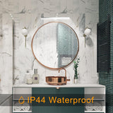 Aourow LED Mirror Light 5W 500 Lumen 30 cm Cool White 6000 K Waterproof IP44 Wardrobe Bathroom Spotlight 230 V