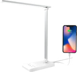 Desk lamp LED 6W Table lamp dimmable Bedside lamp,Table lamp 5 Light Colors 5 Brightness Levels,USB Type C,Table lamp Eye Protection Touchscreen,Reading Light Ideal for Readers,Children