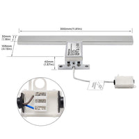 Aourow Led Mirror Lights Bathroom 5w Neutral White 4000K Aourow,Mirror Bulb Lamp IP44 Waterproof Makeup Light Cabinet Light 400LM 30cm [Energy Class A+]