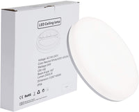 Aourow LED Round Ceiling Light, Aourow 24W 2400LM Ceiling Lamp,IP54 Waterproof,Ideal for Bedroom,Living Room,Bathroom,Balcony,Dining Room,Corridor,Office,Kitchen,Natural White 4000K,Ø28CM
