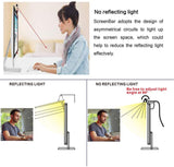 Aourow ScreenBar e-Reading LED Task Lamp Dimmable,No Glare Computer Monitor Light,Adjustable Brightness/Color Temperature,Black USB Powered Monitor Lamps,Office Lamp