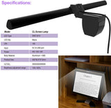 Aourow ScreenBar e-Reading LED Task Lamp Dimmable,No Glare Computer Monitor Light,Adjustable Brightness/Color Temperature,Black USB Powered Monitor Lamps,Office Lamp