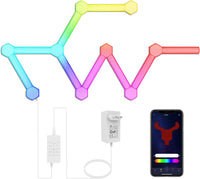 Hexa Light Panels, Wi-Fi Light Panels with DIY Decoration, Music Sync, Works with Alexa and Google Assistant for Living Room, Bedroom and Playrooms, 18 Packs
