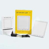 SAD Lamp 10000 Lux Natural Daylight LED Light Box with Timer Function,Touch Control,Sunlight Energy Lamp with 5 Adjustable Brightness 3000K-6500K,Daylight Lamp for Home/Office/Apartment