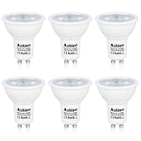 Aourow  GU10 LED Bulb Dimmable 7W Lights 230V AC, 50W Halogen Light Equivalent,560LM,36°Angle, Warm White 2700K, 220V-240Vac,Standard Size, Recessed lighting, Spotlights, Pack of 6 Units