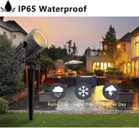 LED Garden Lights 5W COB Outdoor IP65 Waterproof Landscape Lamp Spotlight 12V Low Voltage Warm White 3000KDecorative Lighting for Garden Yard Pathway (4 Pack)