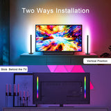 Smart Led Light Bars,RGB Color Changing Gaming Lights with Music Sync ,Ambiance Backlights with Bluetooth APP Control for TV, Gaming,PC,Party,Entertainment and Room Decoration