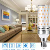 E14 LED Light Bulb 12W,Equivalent to 100W Halogen lamp,LED Bulb E14 Warm White 3000K,1200LM Corn Bulb,Not Dimmable,No Flickering AC100-240V,Pack of 4