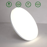 Aourow LED Round Ceiling Light, Aourow 24W 2400LM Ceiling Lamp,IP54 Waterproof,Ideal for Bedroom,Living Room,Bathroom,Balcony,Dining Room,Corridor,Office,Kitchen,Natural White 4000K,Ø28CM