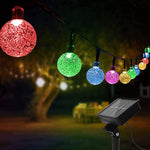 Solar Fairy Lights Outdoor 60 LED, 11M Fairy Lights Outdoor Waterproof, 8 Modes Solar Fairy Lights Outdoor for Balcony, Garden, Bistro, Grill, Parasol, Weddings (Colorful)