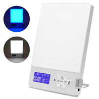 Aourow Daylight lamp 10000 Lux against winter depression,S.A.D.,Simulates sunlight with a light intensity of 10,000 lux, White Blue color